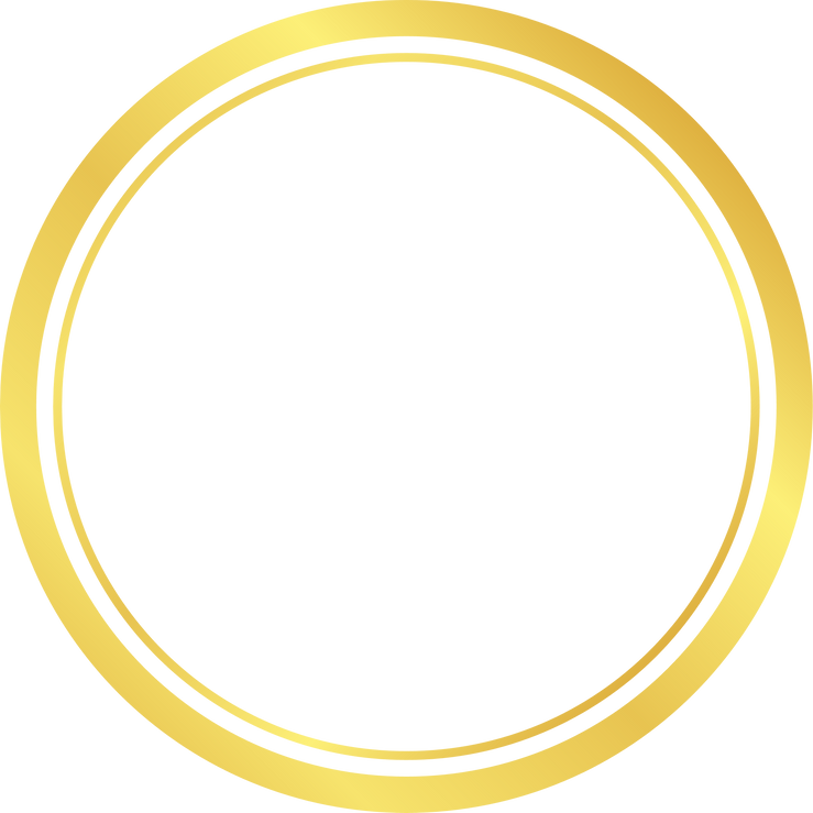 Golden Round Frame